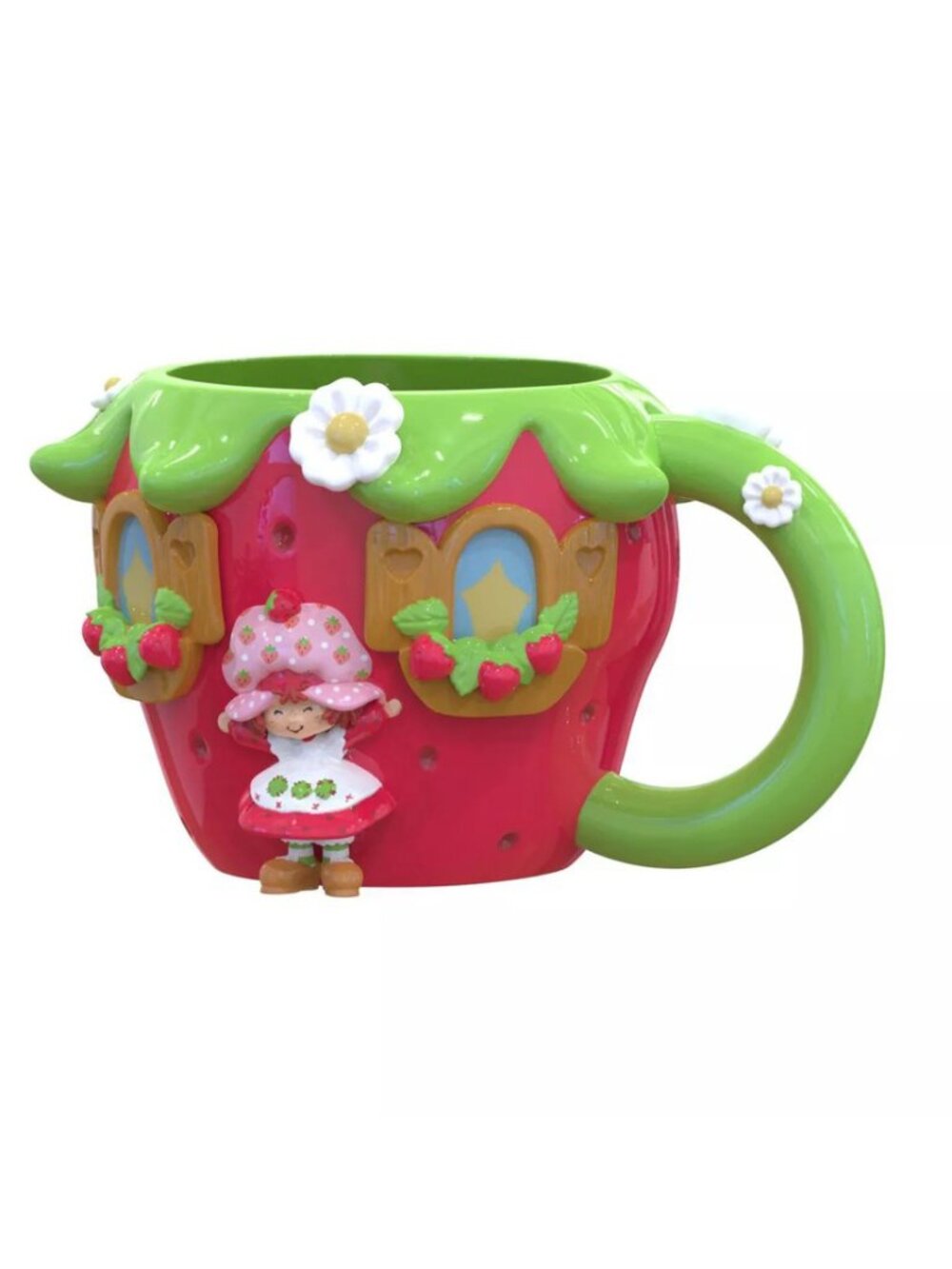 Strawberry Shortcake Cake Ceramic 3D Sculpted Mug